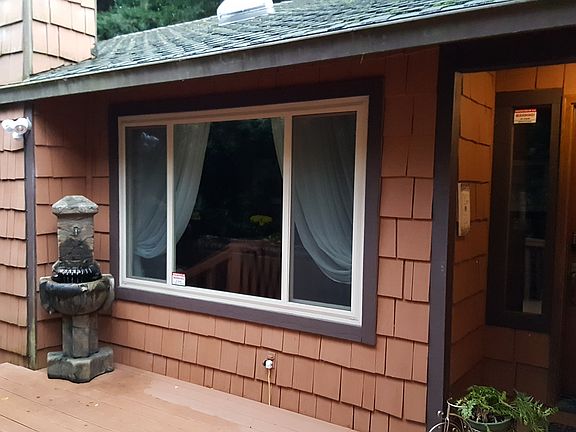 Front entrance and deck