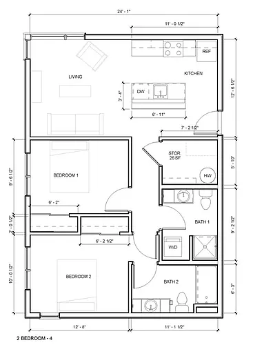 Floor plan 2X2