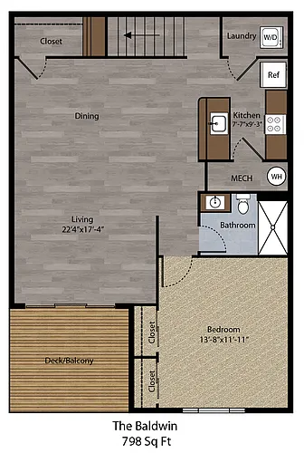 Floor plan The Baldwin