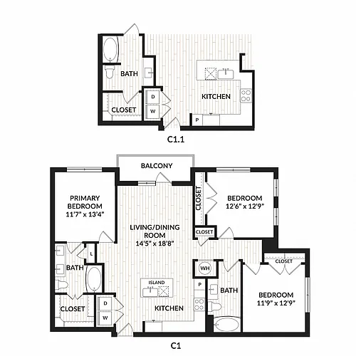Floor plan C1.1 ANSI