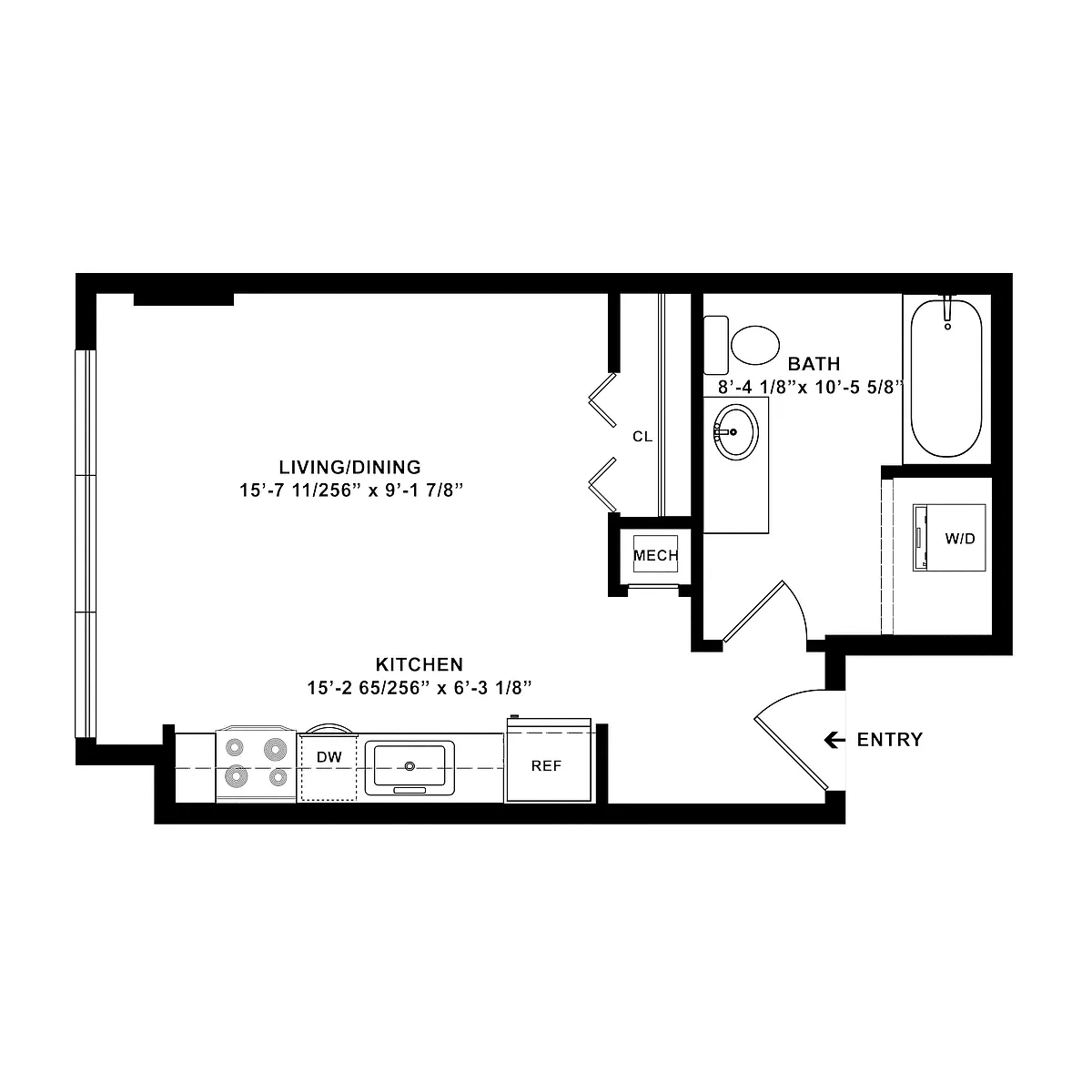 Floor plan Studio-e9.1