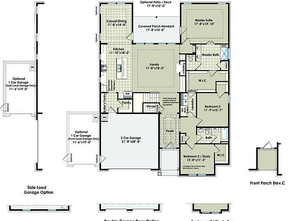 First Floor Plan With Optional Basement Compressed