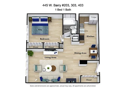 Floor plan 03 - 1 bed