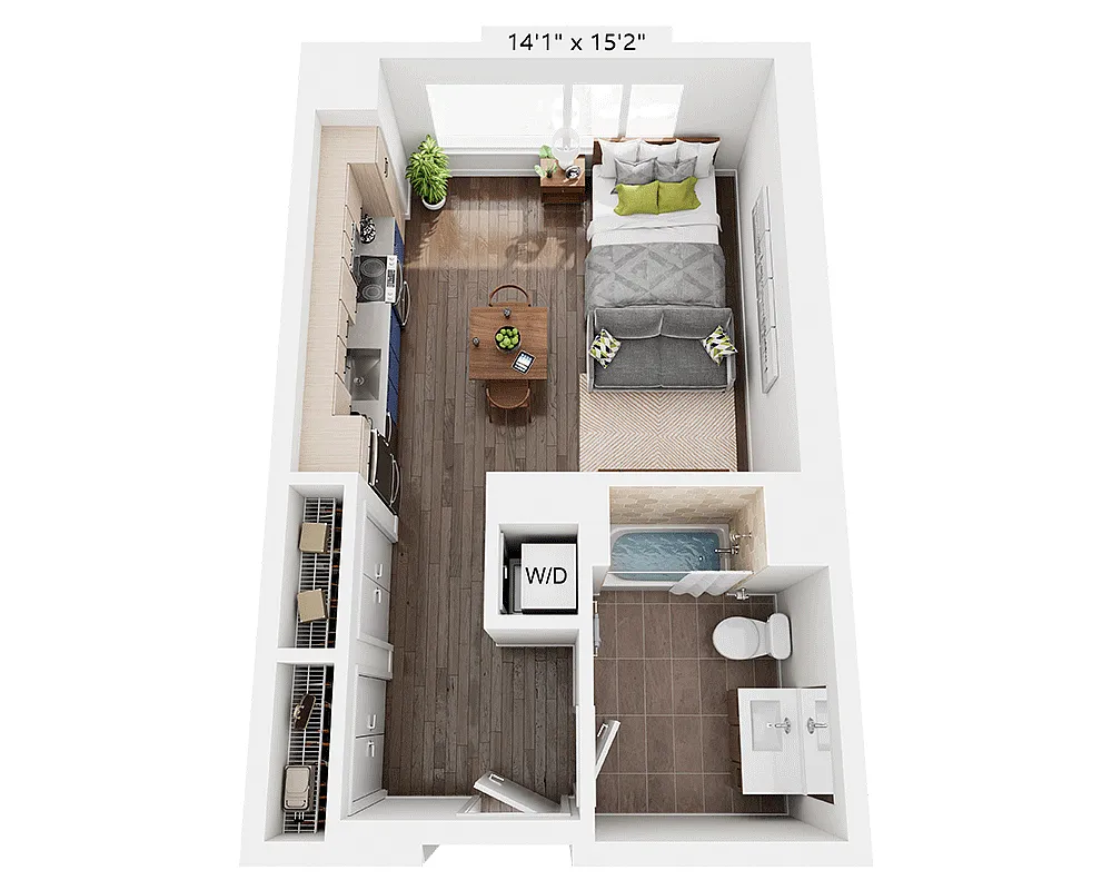Floor plan Studio E1Q