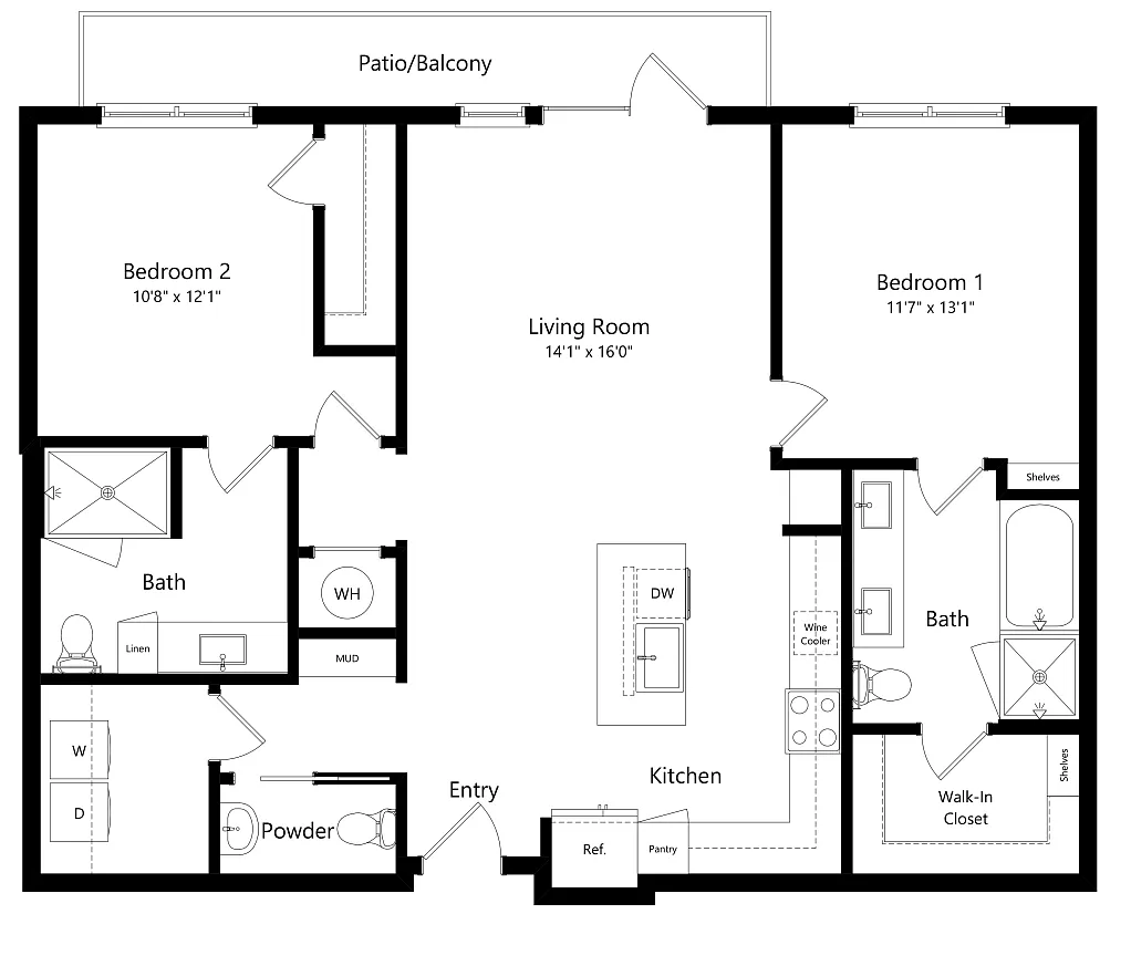 Floor plan Ivins