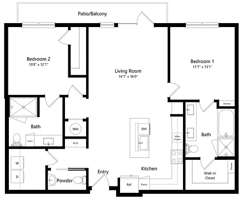 Floor plan Ivins