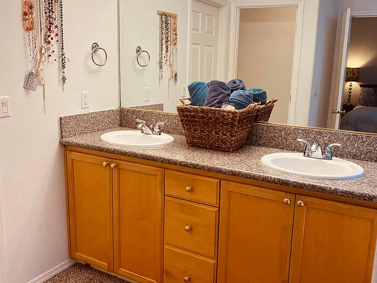 Master Bathroom Double Sinks