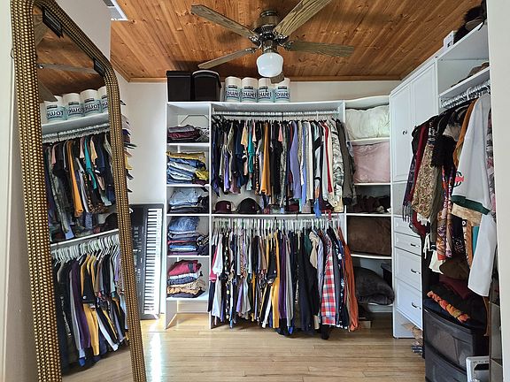 Walk in closet off of 2nd bedroom.