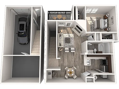 Floor plan A9 1148 Sq. Ft. 2nd Fl. With Garage & Extra Bonus 