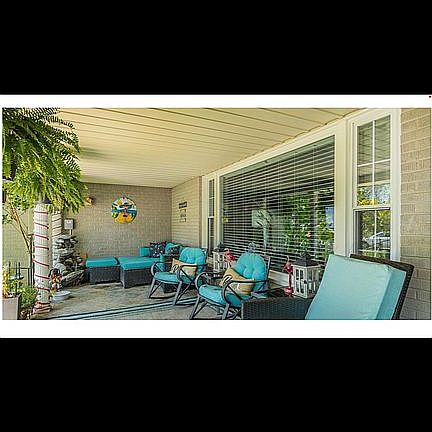 Welcoming front porch.