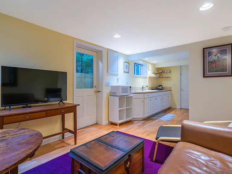 Entry , Living room & kitchen