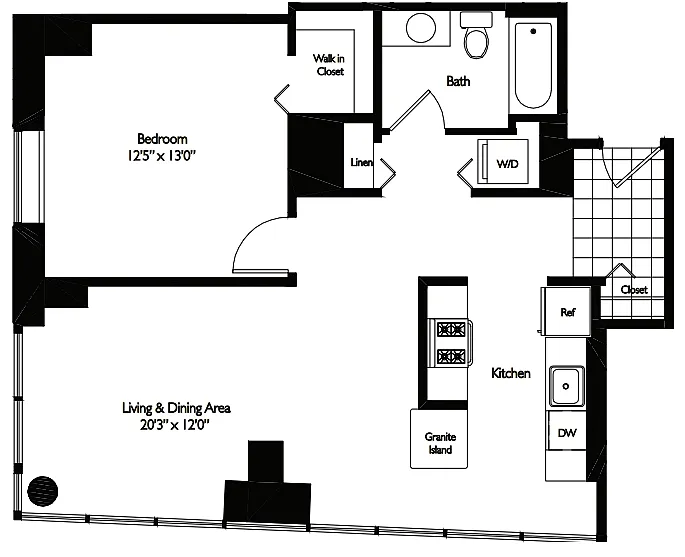 Floor plan 1 BEDROOM 02 - TIDES