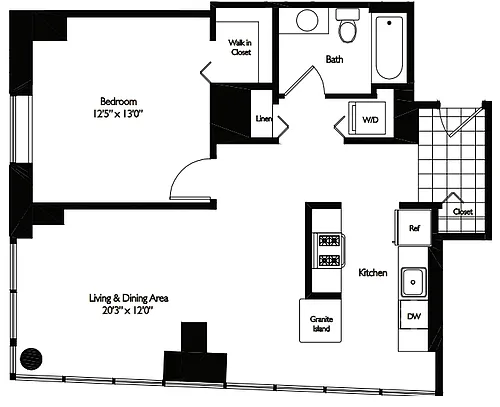 Floor plan 1 BEDROOM 02 - TIDES