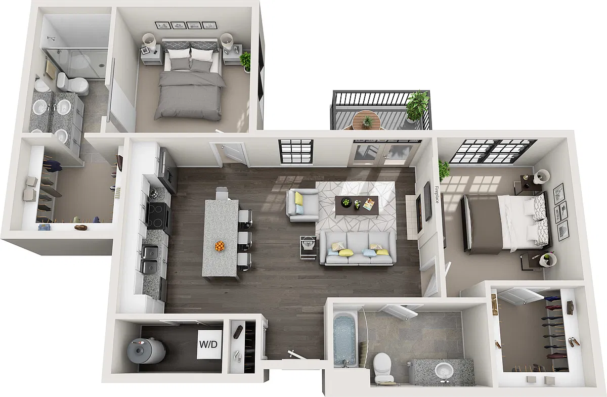Floor plan Station