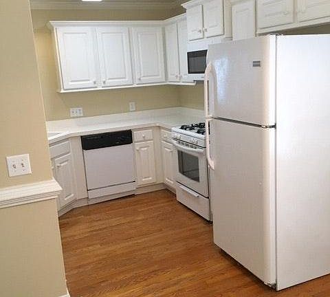 Clean white kitchen