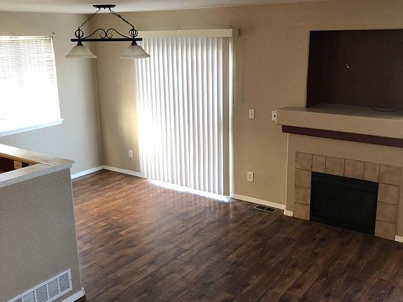 Living room and dining room