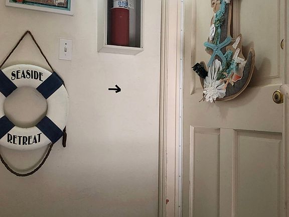 Front door of retreat