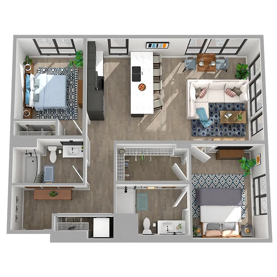 Floor plan 2X2-7