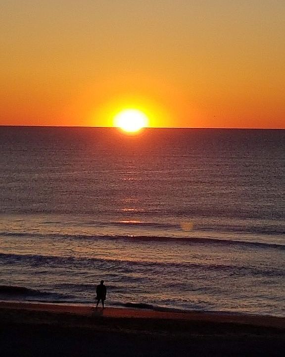 Sunrise over the ocean