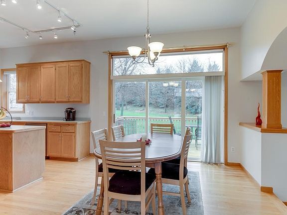 Eating area leads to the deck and has room for a family-sized table