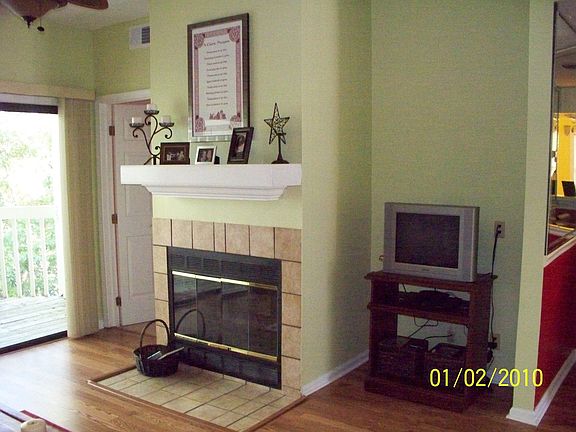 Fireplace in living room