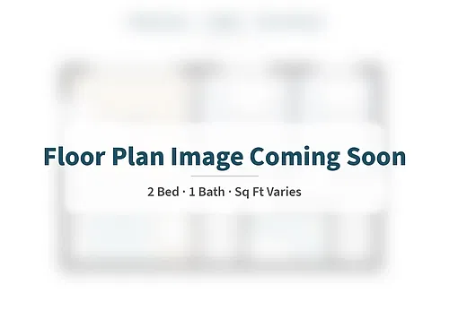 Floor plan Park 15 2BR 1BA