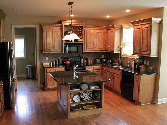 View of the huge kitchen 