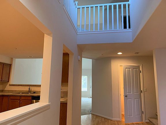 As you enter your home, living room to right, left is the kitchen, front to powder room