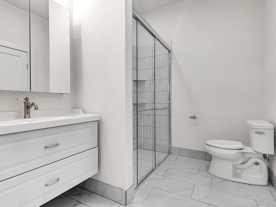 Bathroom with washer/dryer in unit!