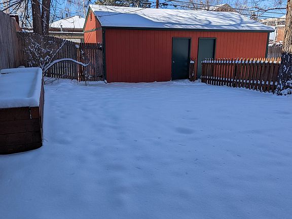 Backyard in the winter