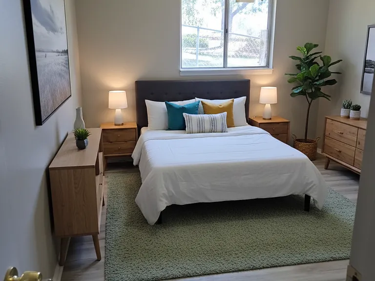 Furniture and decoration are not included.