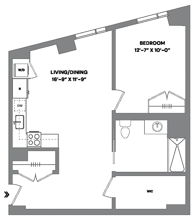 Floor plan 1E