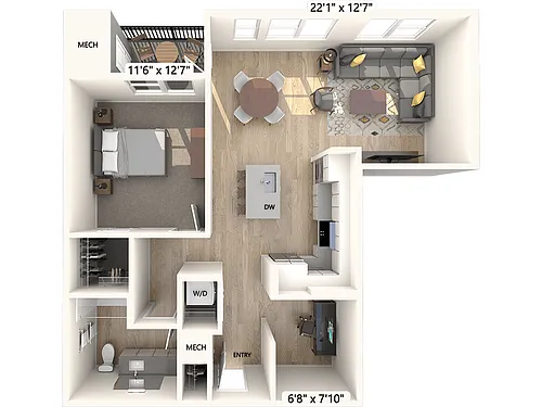 Floor plan AM20D-ADA
