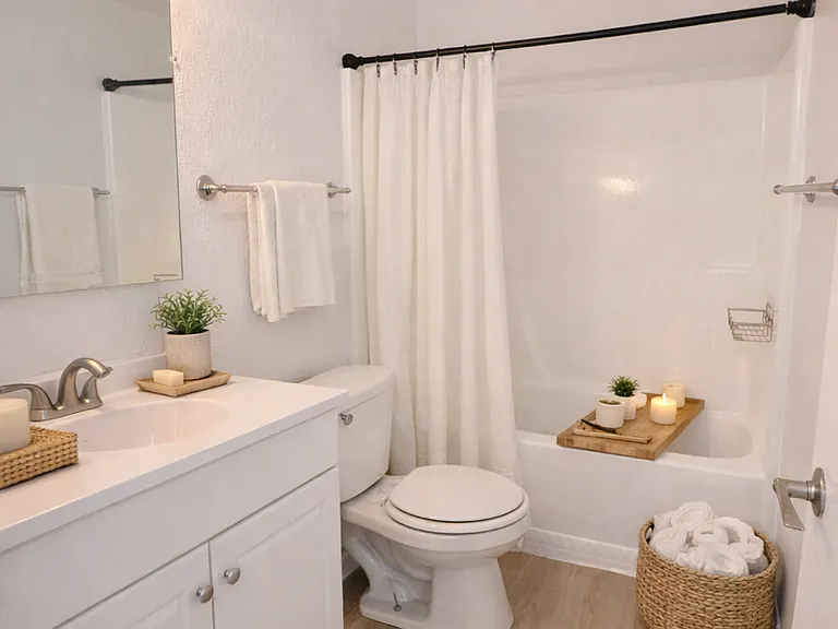 Remodeled Bathroom - AI Staged Photo
