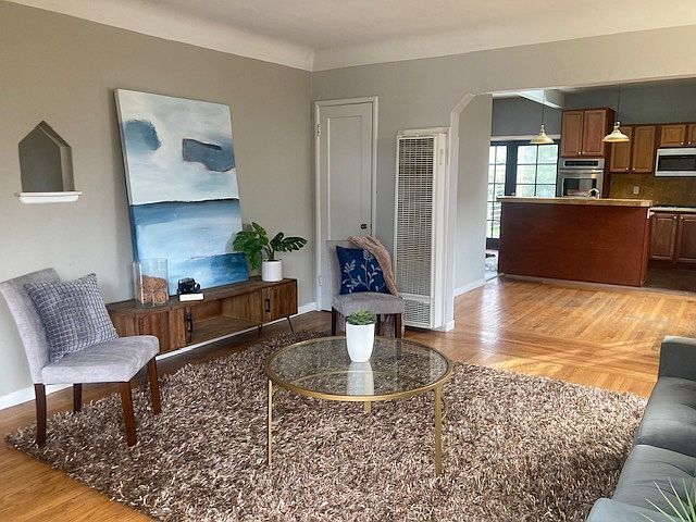 view from living room