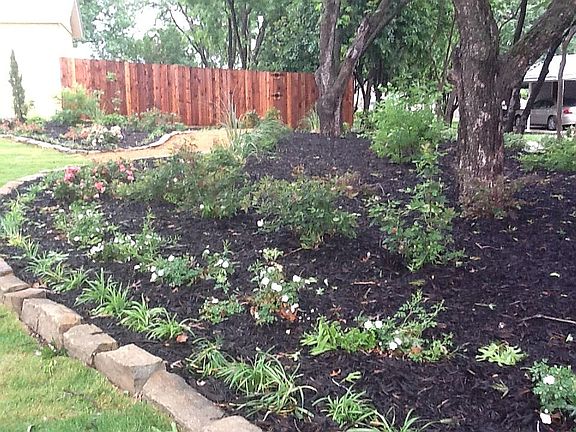 Corner landscaping 