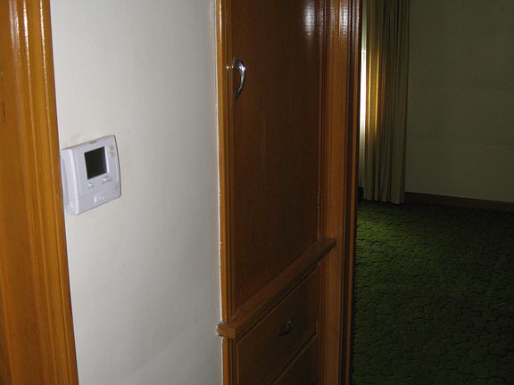 Linen closet in hallway