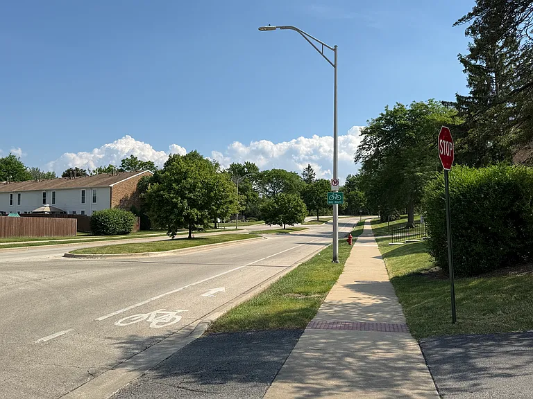 Beautifully maintained neighborhood with mature trees, wide sidewalks, and a peaceful residential atmosphere.