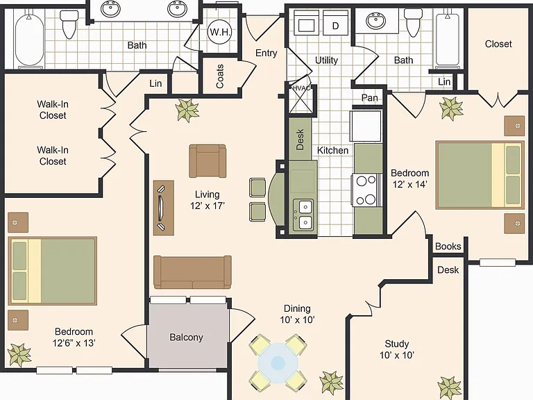 F | 2x2 | 1407 sq ft F | 2x2 | 1407 sq ft