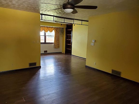 Living room and dining room