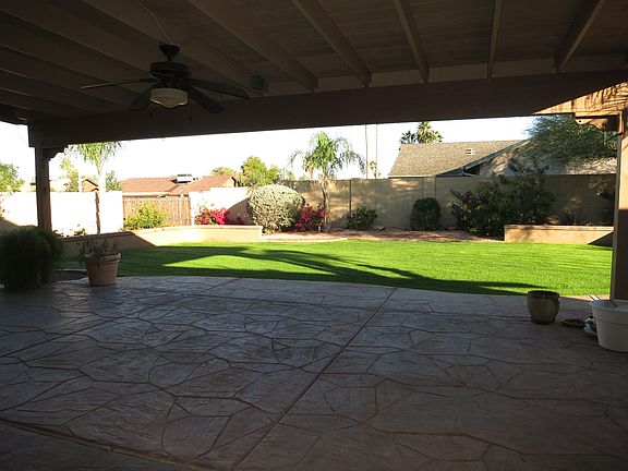 Large covered patio