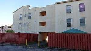fence at rear