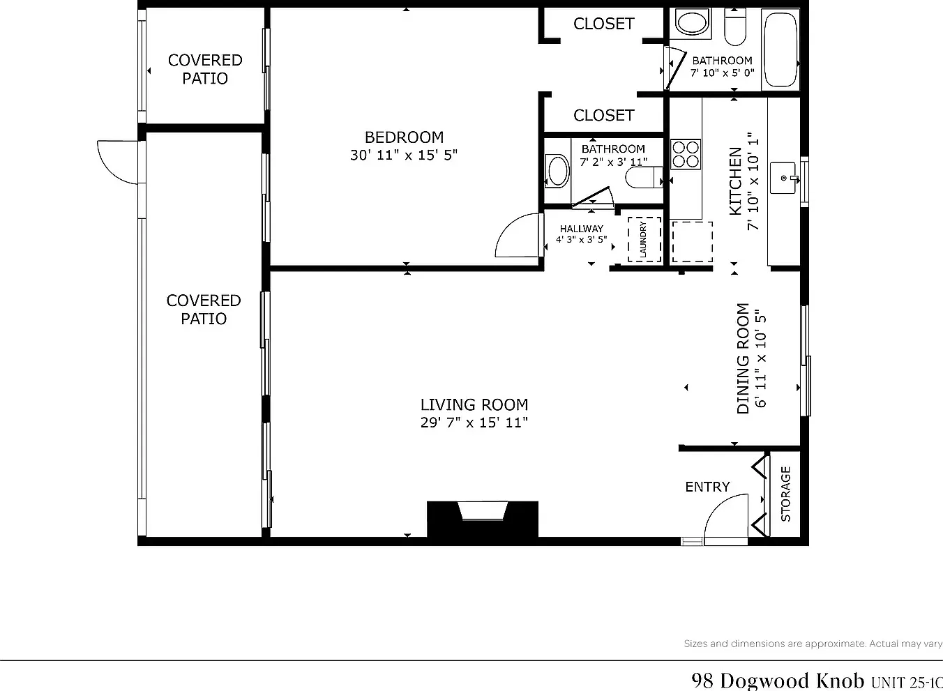 1 bed, 1.5 bath, 1000 sqft, $1,800 — Photo 1
