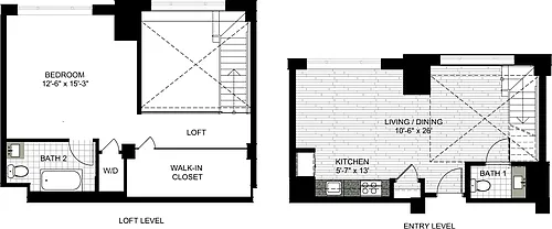 Floor plan 1 Bedroom YYY