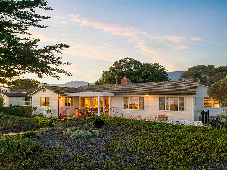 Back of house at twilight