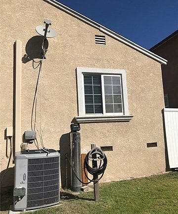 Partial view of backyard.