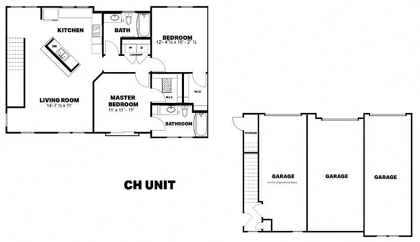 Floor plan CH - Townhome