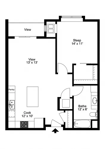 Floor plan The Cambridge