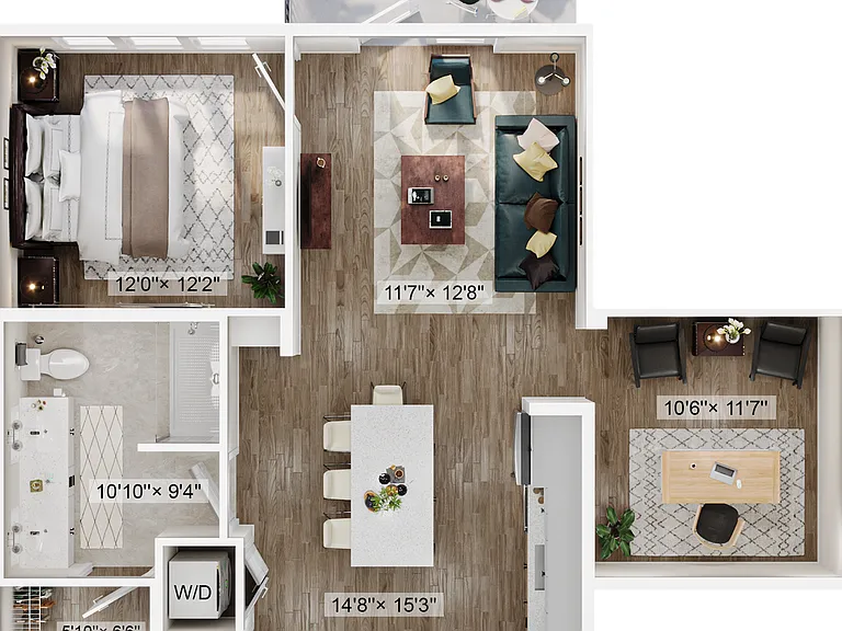 Explore this elegant apartment layout designed for style and convenience. Explore this elegant apartment layout designed for style and convenience.