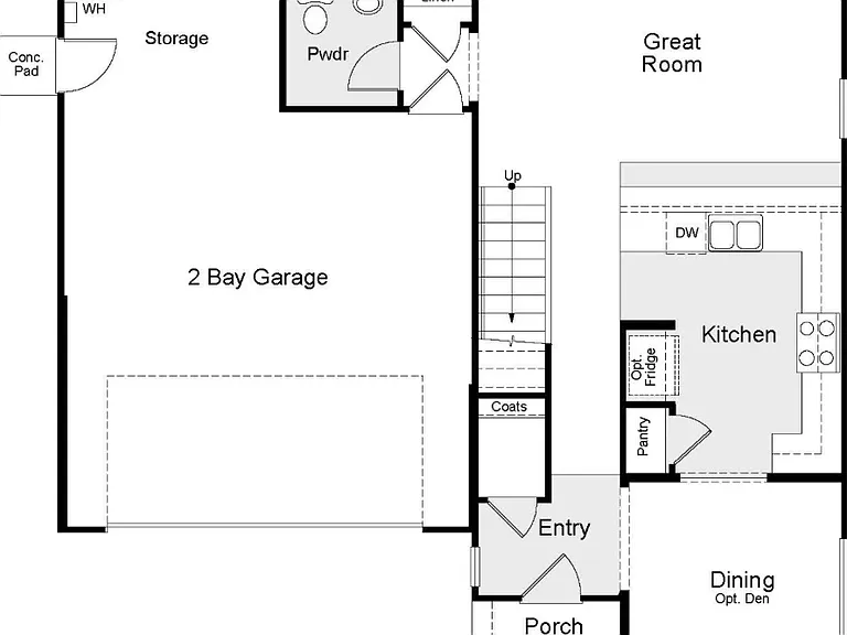 First floor layout